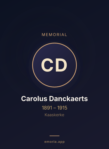Memorial portrait of Carolus Danckaerts