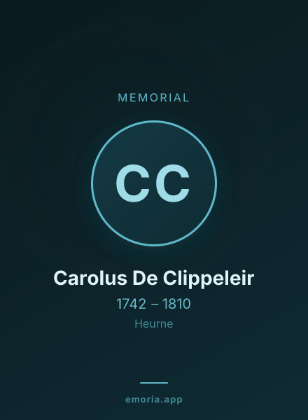 Memorial portrait of Carolus De Clippeleir