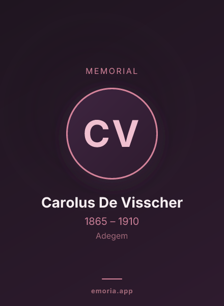 Memorial portrait of Carolus De Visscher