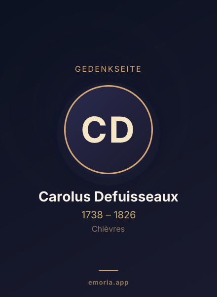 Gedenkportrait von Carolus Defuisseaux