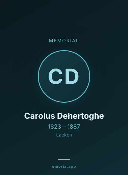 Memorial portrait of Carolus Dehertoghe