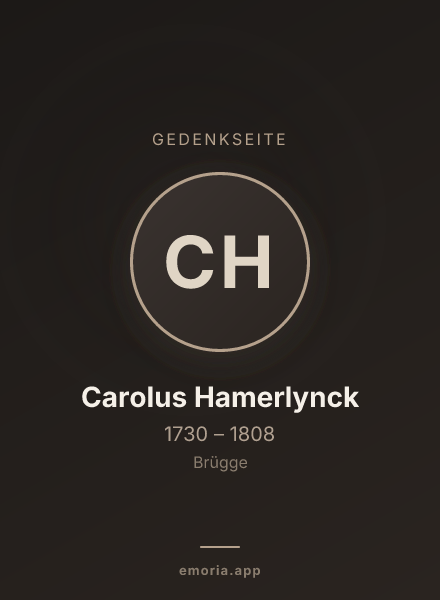 Gedenkportrait von Carolus Hamerlynck