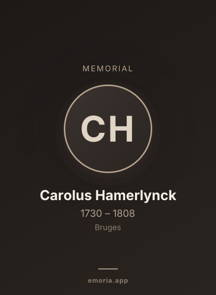 Memorial portrait of Carolus Hamerlynck