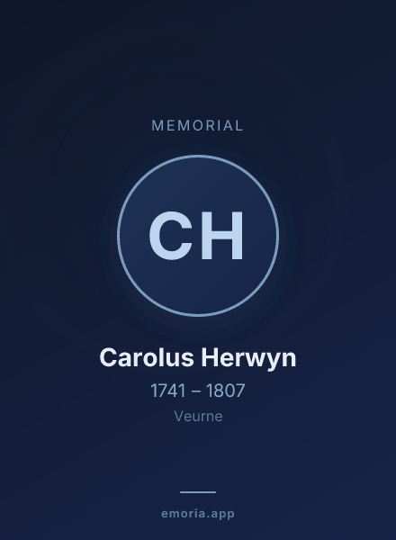 Memorial portrait of Carolus Herwyn