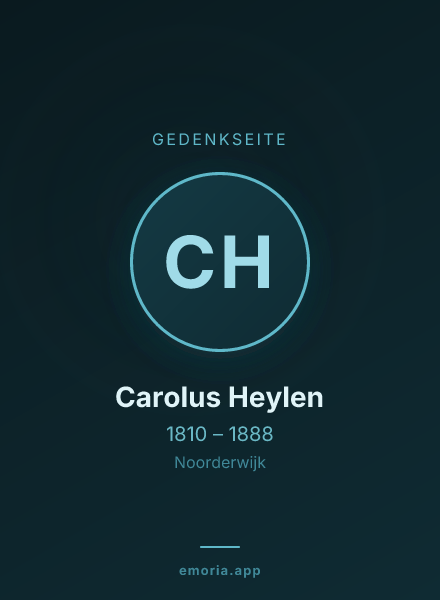 Gedenkportrait von Carolus Heylen