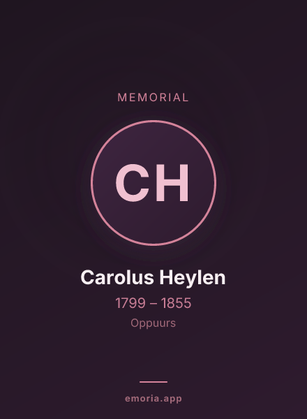 Memorial portrait of Carolus Heylen