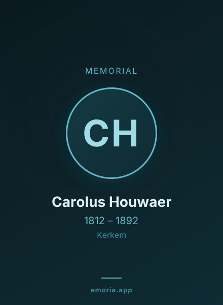 Memorial portrait of Carolus Houwaer
