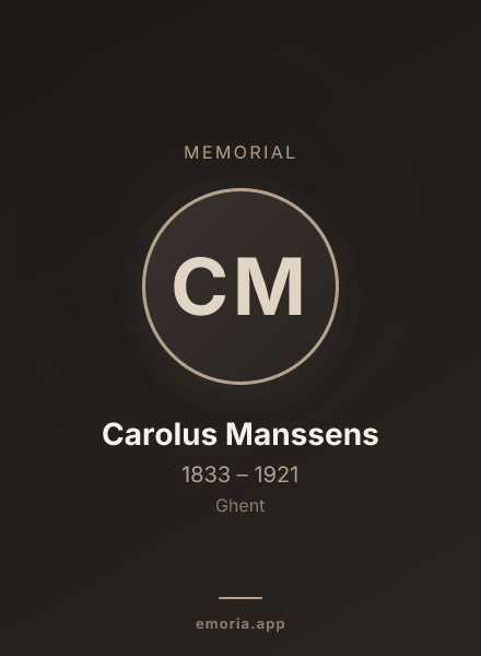 Memorial portrait of Carolus Manssens