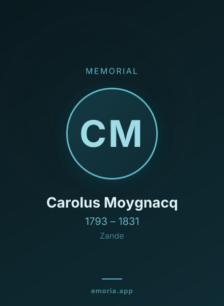 Memorial portrait of Carolus Moygnacq