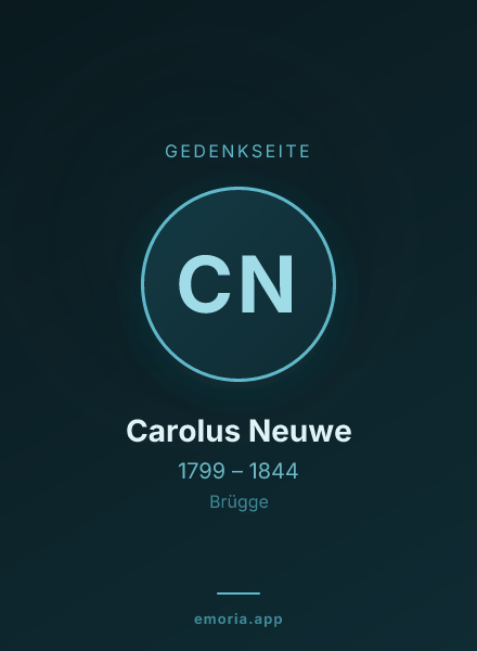 Gedenkportrait von Carolus Neuwe