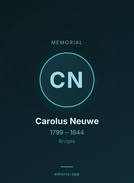 Memorial portrait of Carolus Neuwe