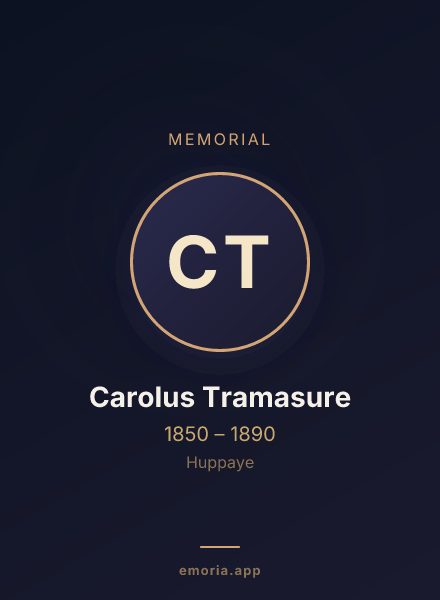 Memorial portrait of Carolus Tramasure