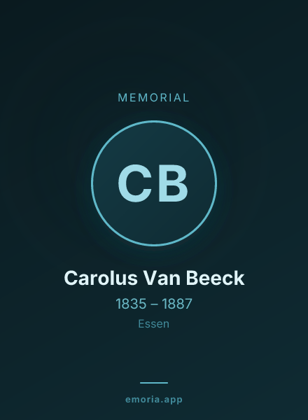 Memorial portrait of Carolus Van Beeck