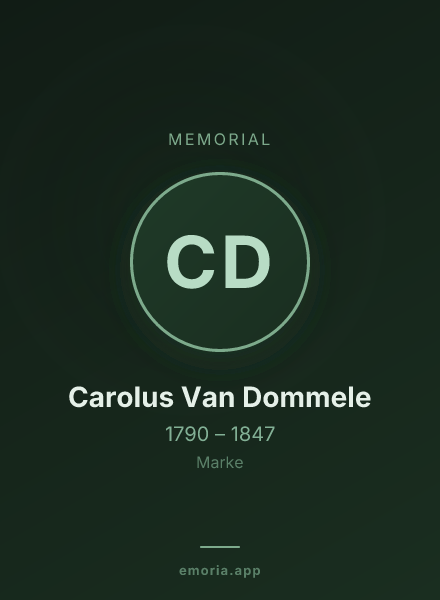 Memorial portrait of Carolus Van Dommele