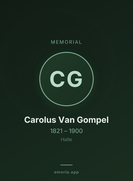 Memorial portrait of Carolus Van Gompel
