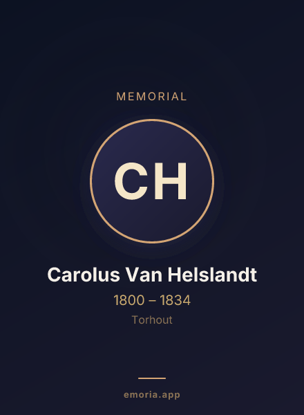 Memorial portrait of Carolus Van Helslandt