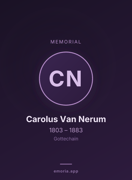 Memorial portrait of Carolus Van Nerum