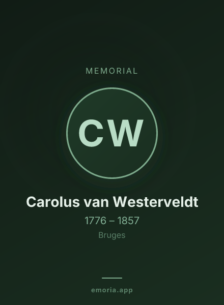 Memorial portrait of Carolus van Westerveldt