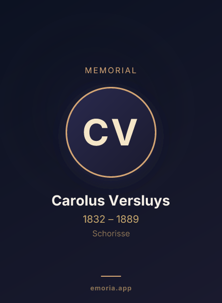 Memorial portrait of Carolus Versluys