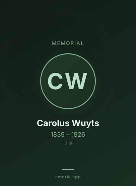 Memorial portrait of Carolus Wuyts