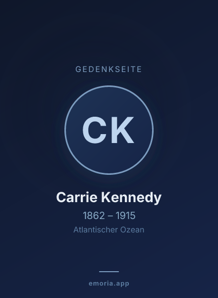 Gedenkportrait von Carrie Kennedy