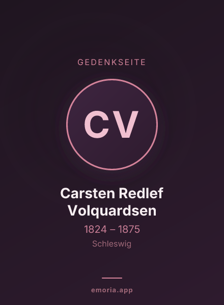 Gedenkportrait von Carsten Redlef Volquardsen
