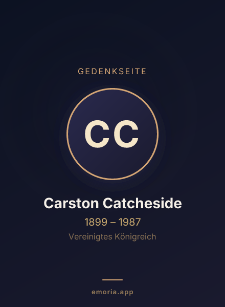 Gedenkportrait von Carston Catcheside
