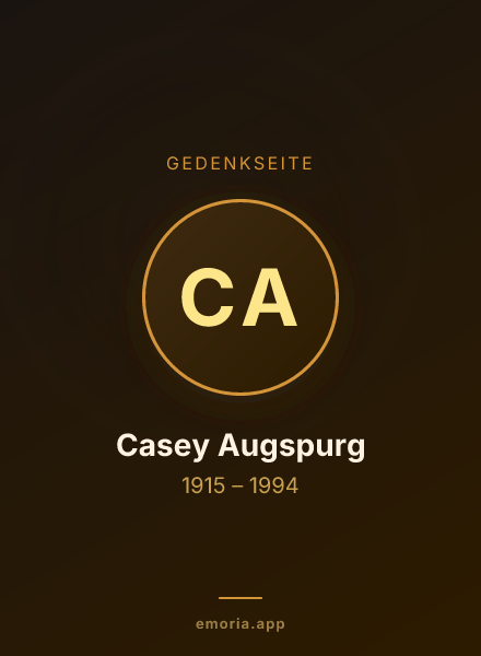 Gedenkportrait von Casey Augspurg