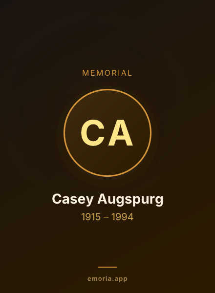 Memorial portrait of Casey Augspurg