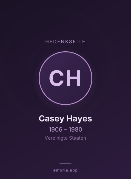 Gedenkportrait von Casey Hayes