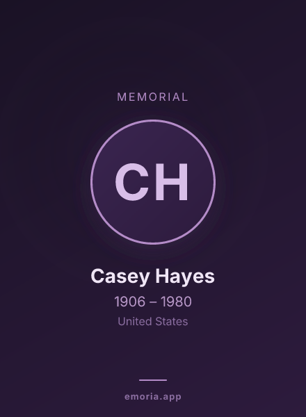 Memorial portrait of Casey Hayes