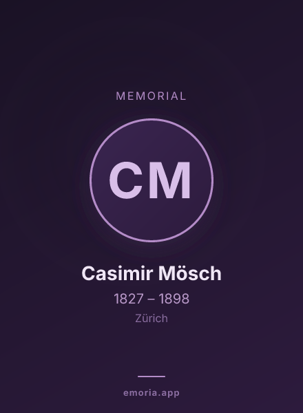 Memorial portrait of Casimir Mösch