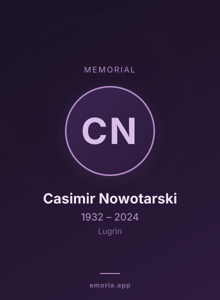 Memorial portrait of Casimir Nowotarski