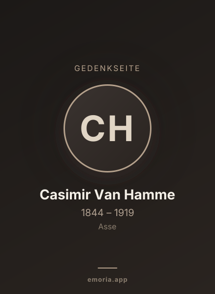 Gedenkportrait von Casimir Van Hamme