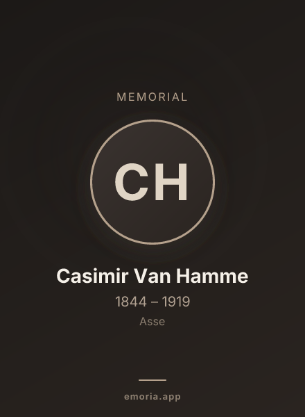 Memorial portrait of Casimir Van Hamme
