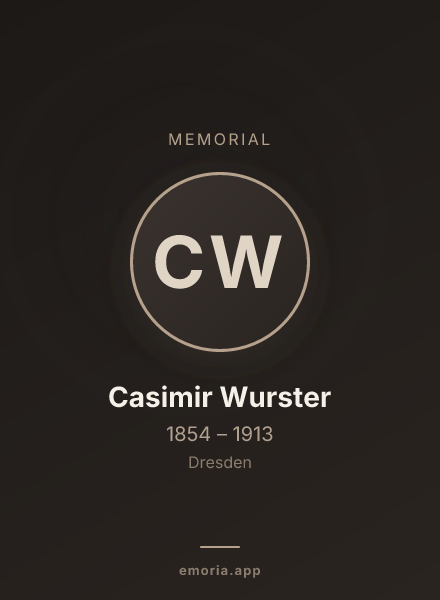 Memorial portrait of Casimir Wurster