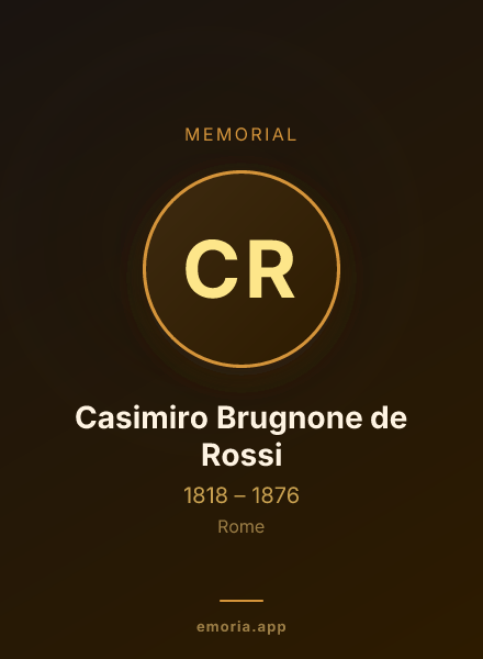 Memorial portrait of Casimiro Brugnone de Rossi