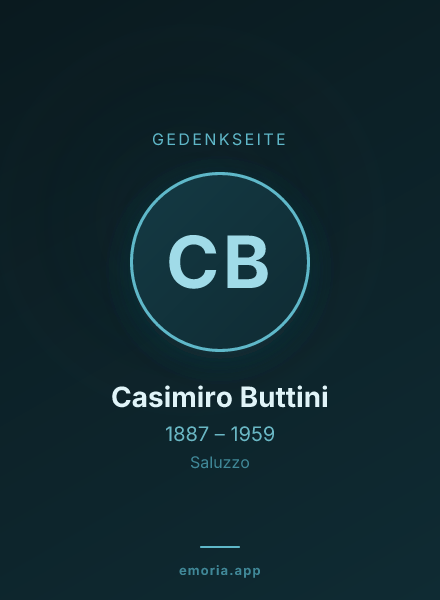 Gedenkportrait von Casimiro Buttini
