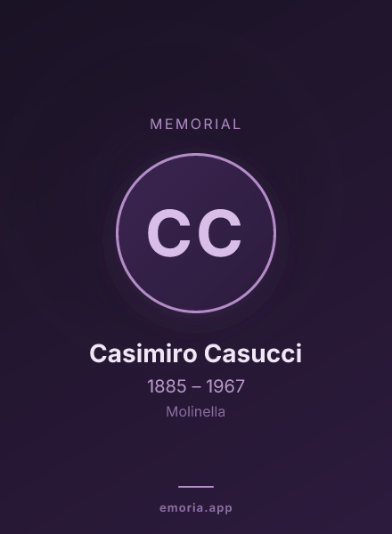 Memorial portrait of Casimiro Casucci