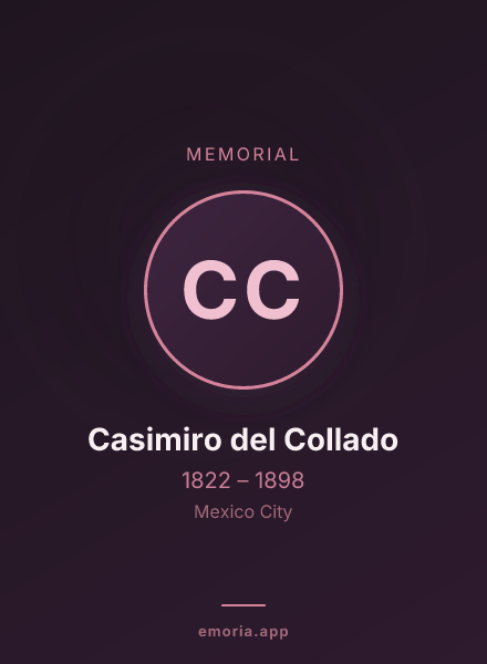 Memorial portrait of Casimiro del Collado