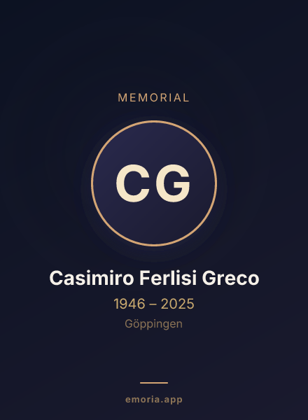 Memorial portrait of Casimiro Ferlisi Greco