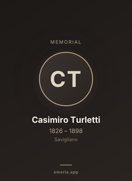 Memorial portrait of Casimiro Turletti