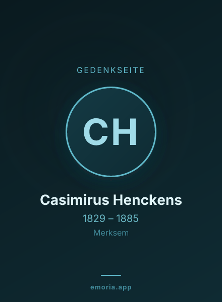 Gedenkportrait von Casimirus Henckens