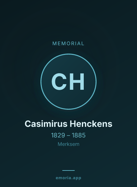 Memorial portrait of Casimirus Henckens