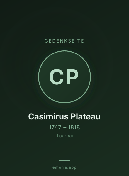 Gedenkportrait von Casimirus Plateau