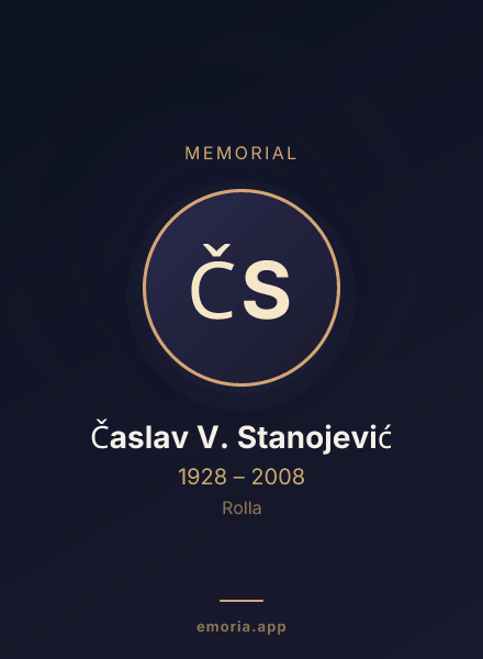 Memorial portrait of Časlav V. Stanojević