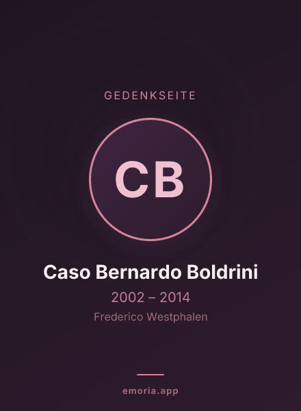 Gedenkportrait von Caso Bernardo Boldrini