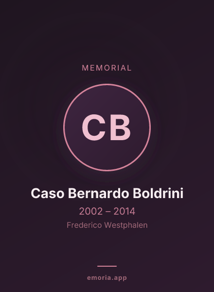 Memorial portrait of Caso Bernardo Boldrini