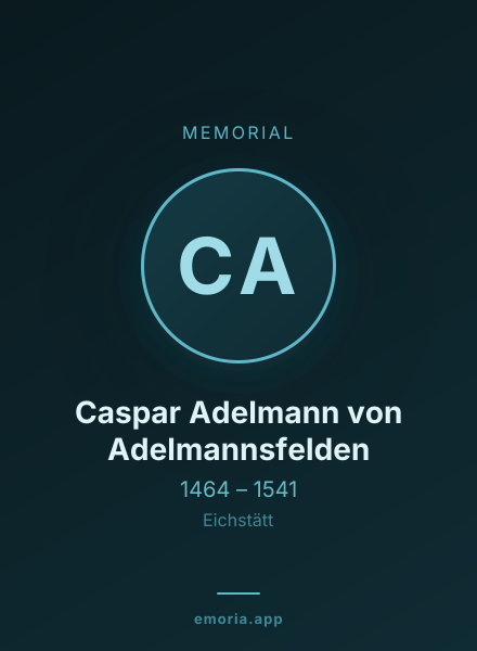 Memorial portrait of Caspar Adelmann von Adelmannsfelden