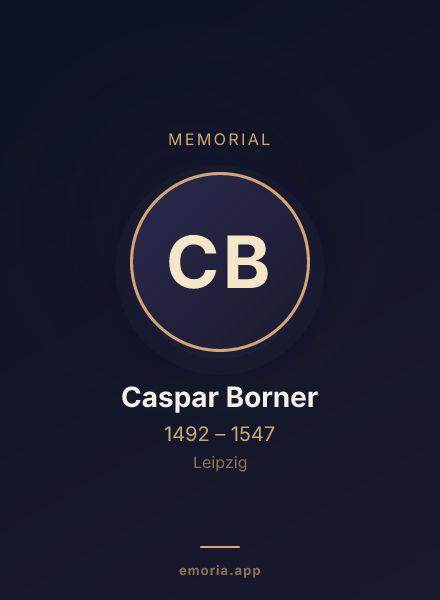 Memorial portrait of Caspar Borner